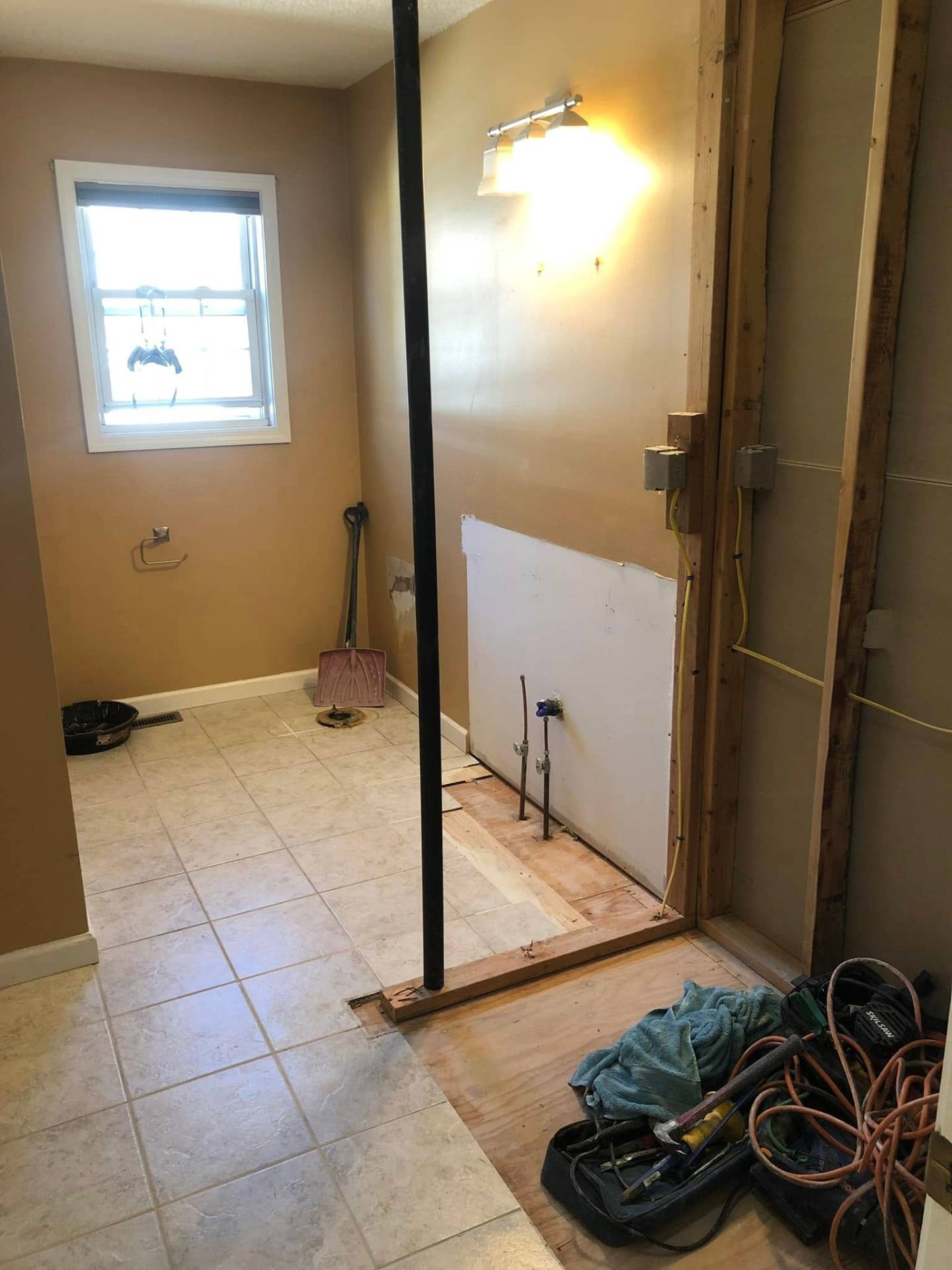 Full bathroom remodel — before