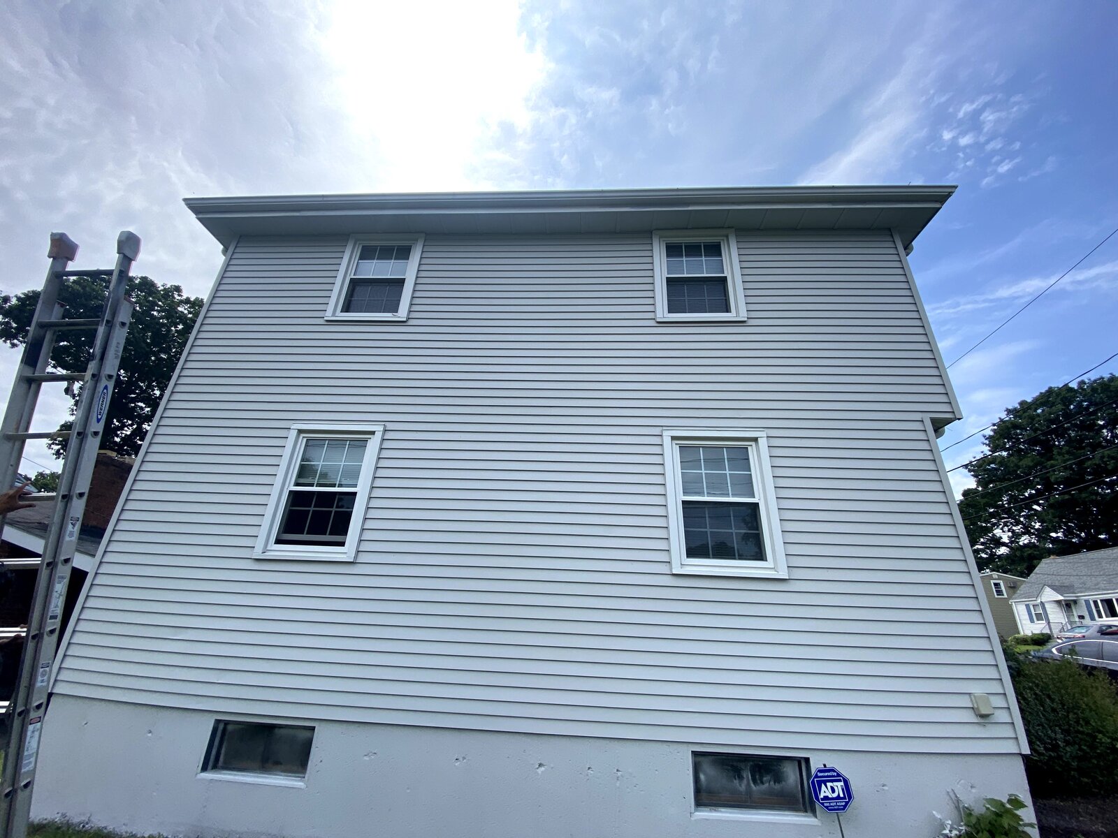 Completed side elevation