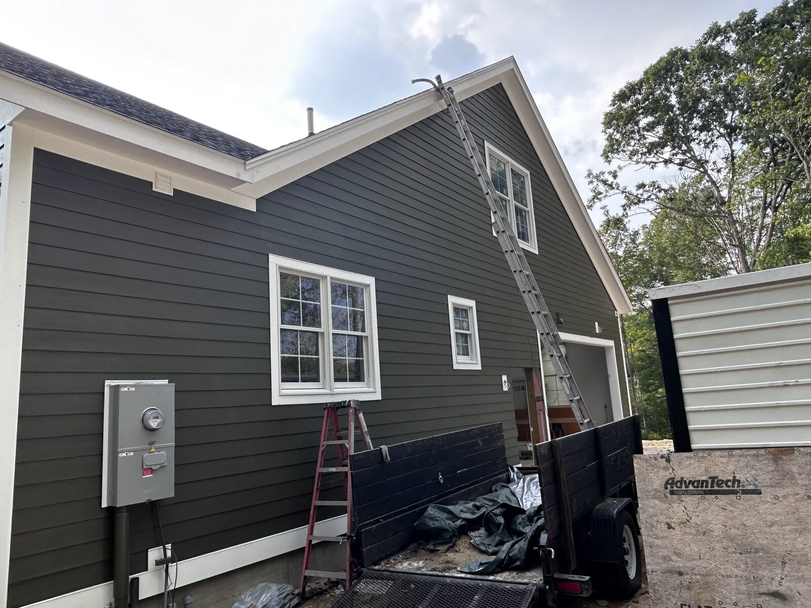 Rear elevation finish