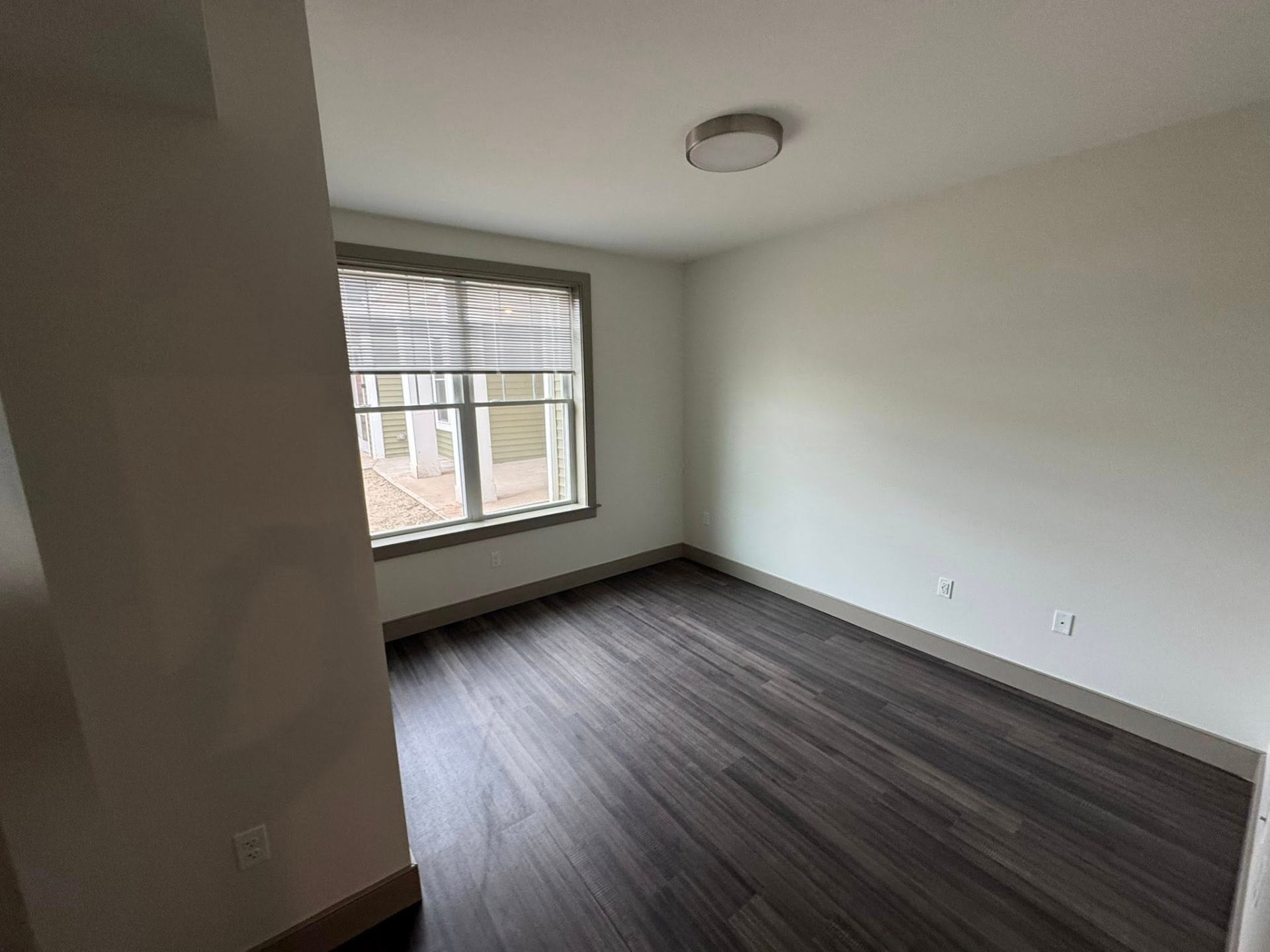 Freshly painted bedroom